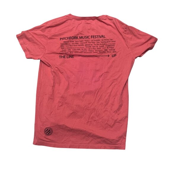 Pitchfork Music Festival Red Graphic T-Shirt By Marine Layer Small - Picture 2 of 7